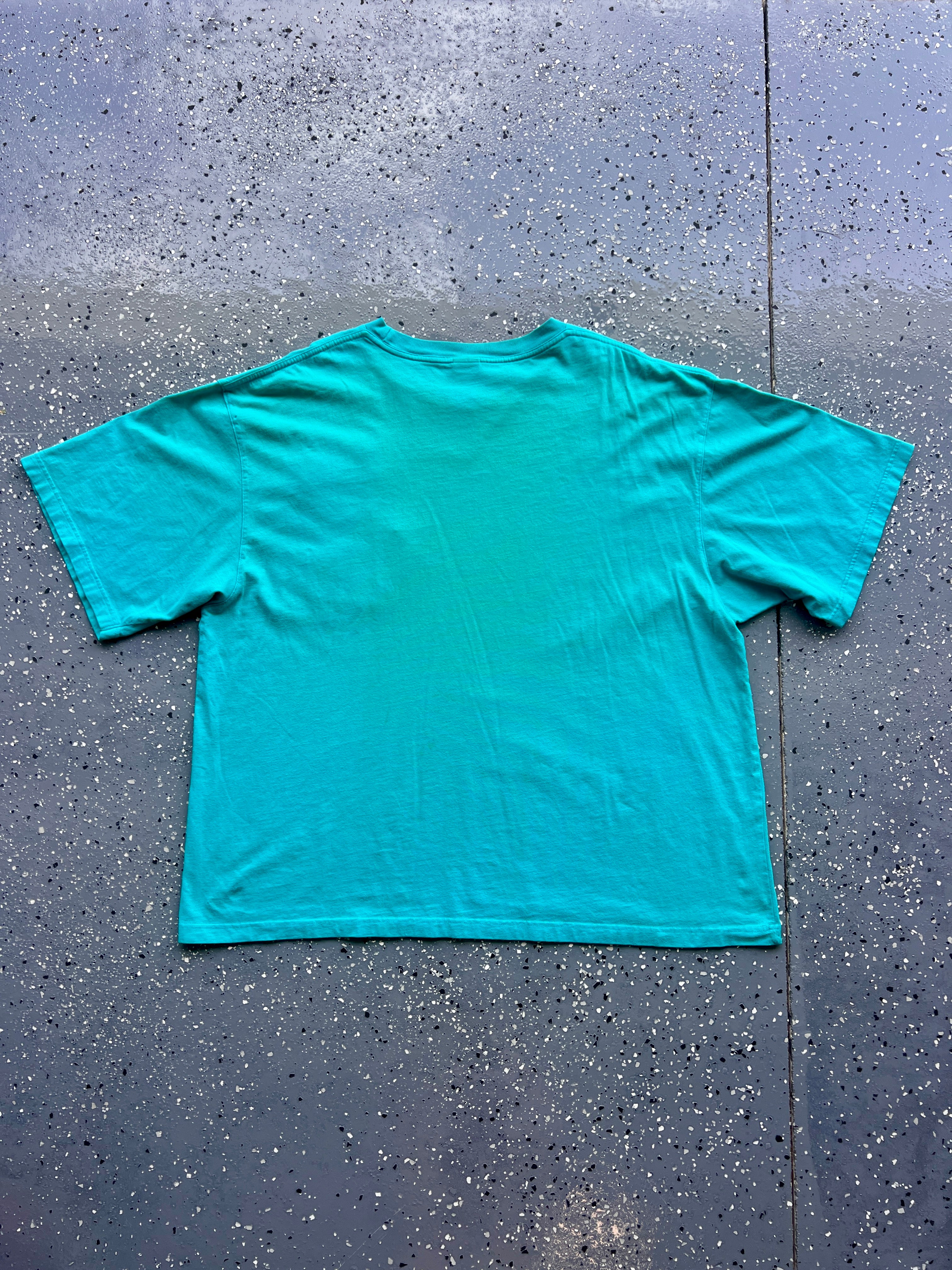 1407 - Green Embroidered WTP & Tigger Sunflower Pocket Tee - 2XL