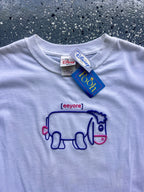 1463 - NWT White, Purple, Pink Disney Store Eeyore Tee - M