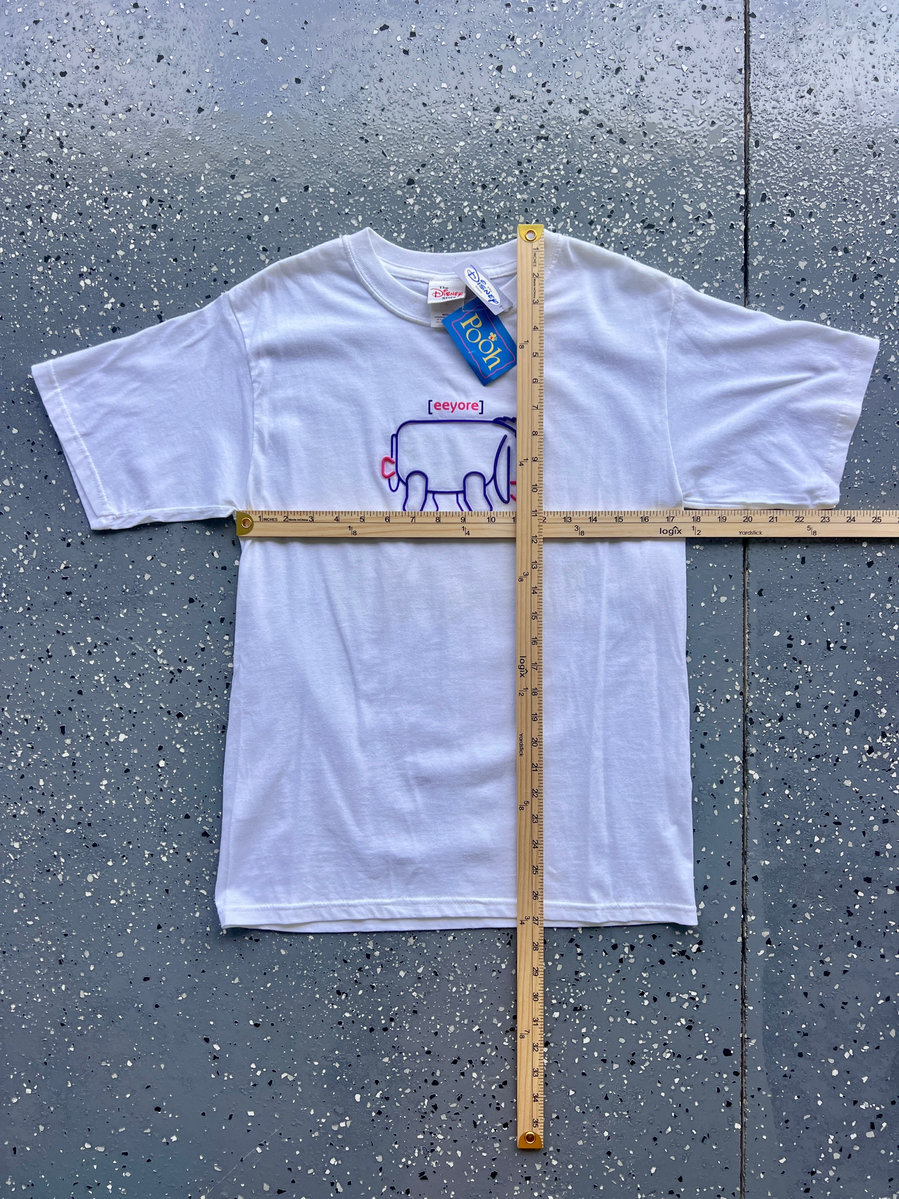 1463 - NWT White, Purple, Pink Disney Store Eeyore Tee - M