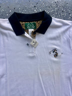 1464 - NWT White Leopard Print Embroidered Minnie Golf Polo - XL