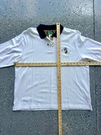 1464 - NWT White Leopard Print Embroidered Minnie Golf Polo - XL