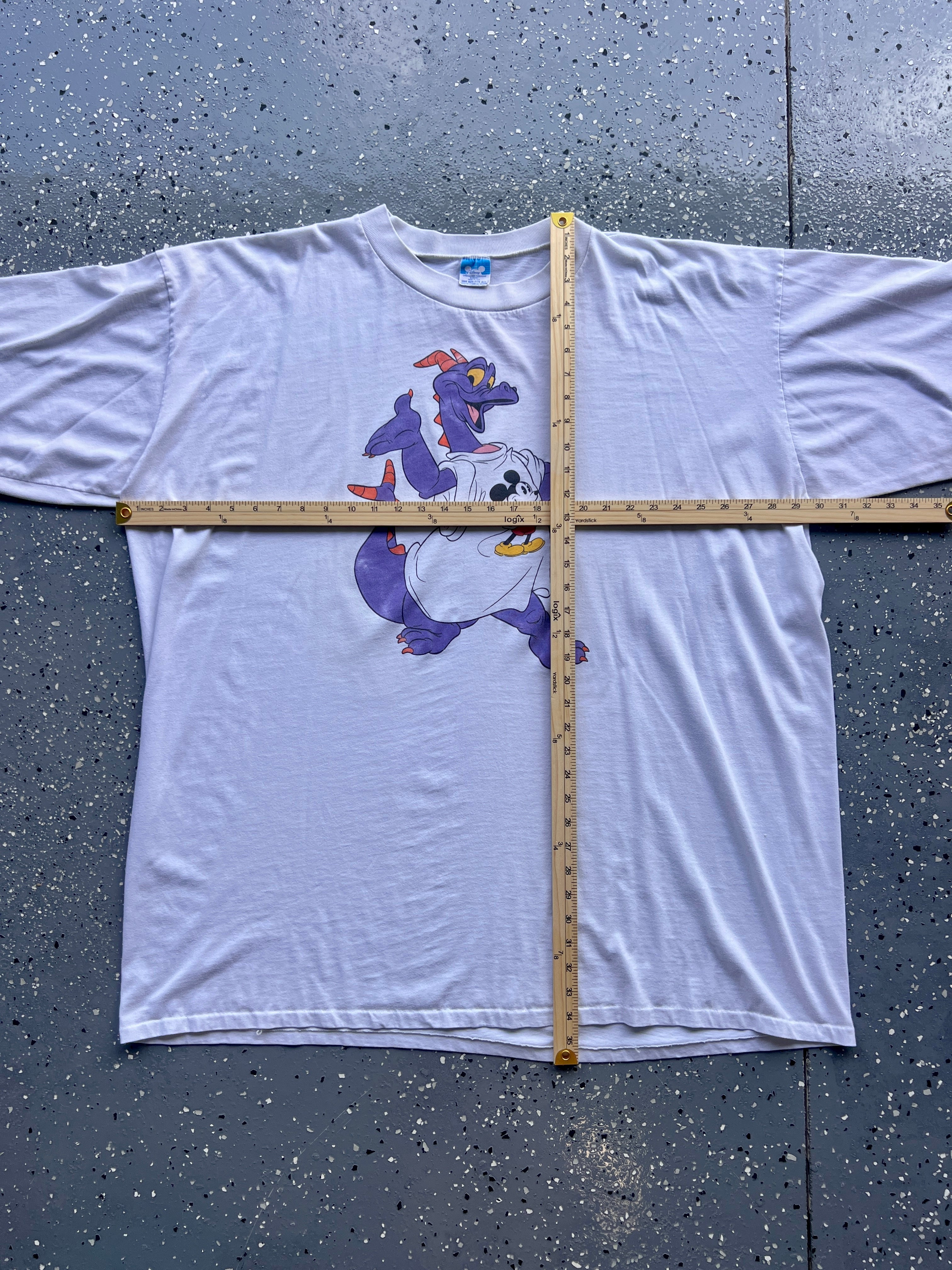 1466 - White Figment Wearing Mickey Poncho Tee - OSFA