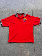 1470 - Red Checkered 1996 WDW Indy 200 Inaugural Race Polo - XL