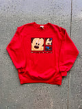 1472 - Red Mickey Box Crewneck - L