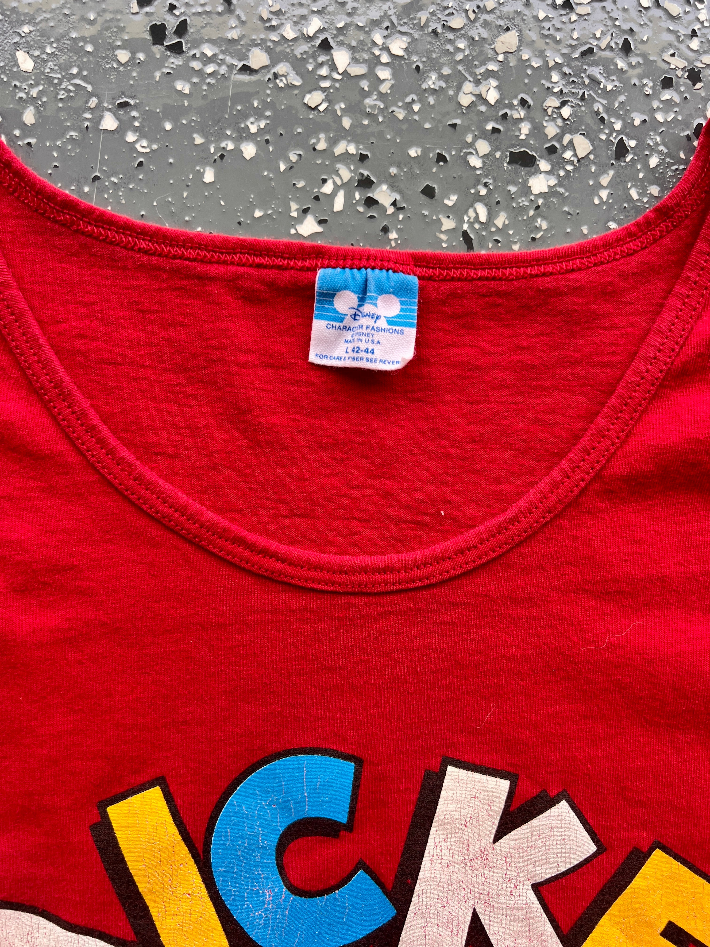 1474 - Red Mickey Lifesaver Tank - L