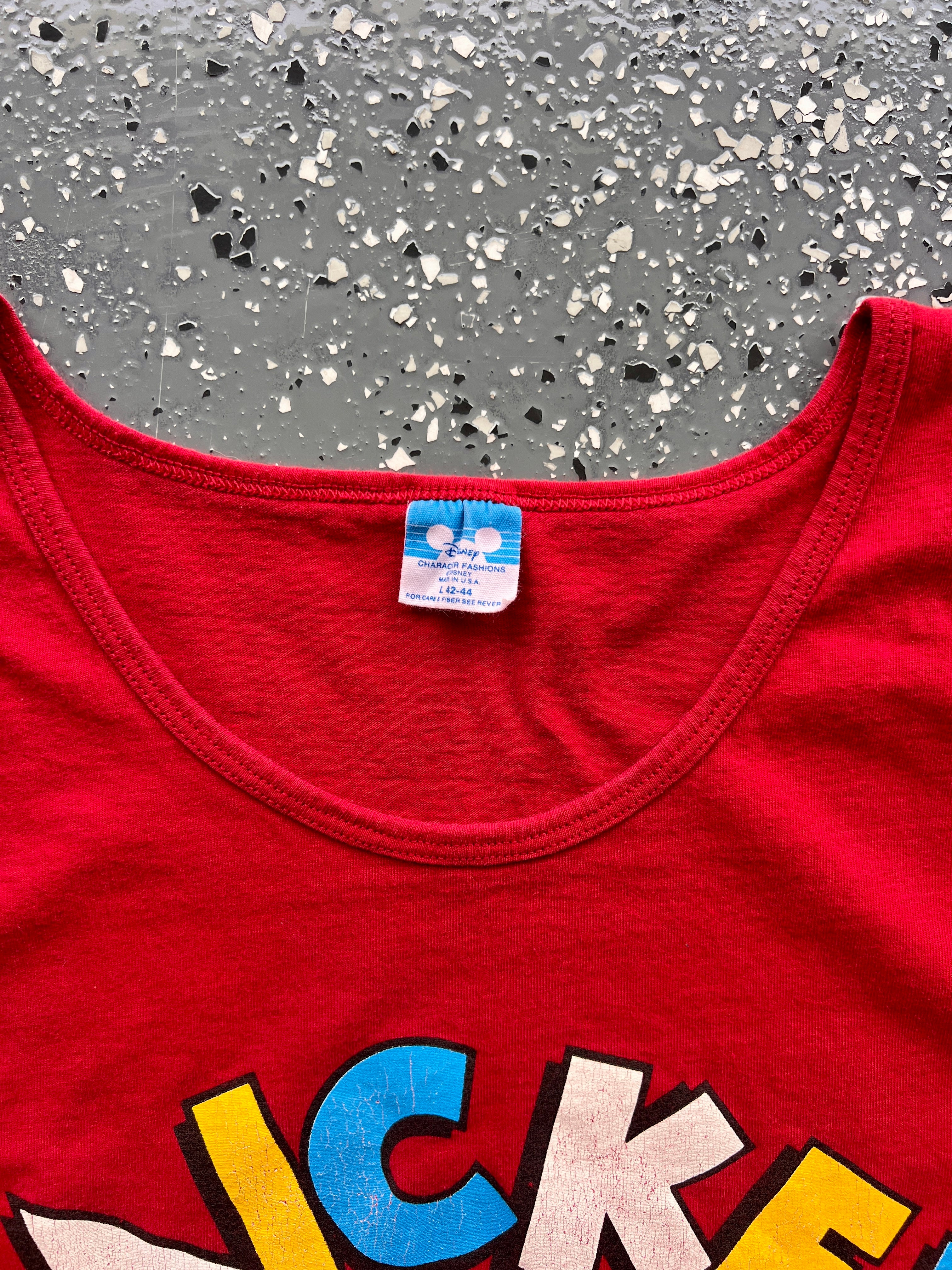1474 - Red Mickey Lifesaver Tank - L