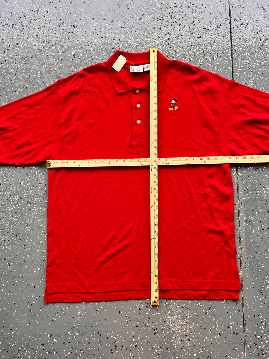 1475 - NWT Red Embroidered Classic Mickey Polo - 2XL