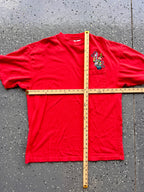 1476 - Red Embroidered Film Strip Goofy Pocket Tee - XL