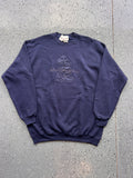 1478 - NWT Navy Embossed Mickey WDW Logo Crewneck - 3XL