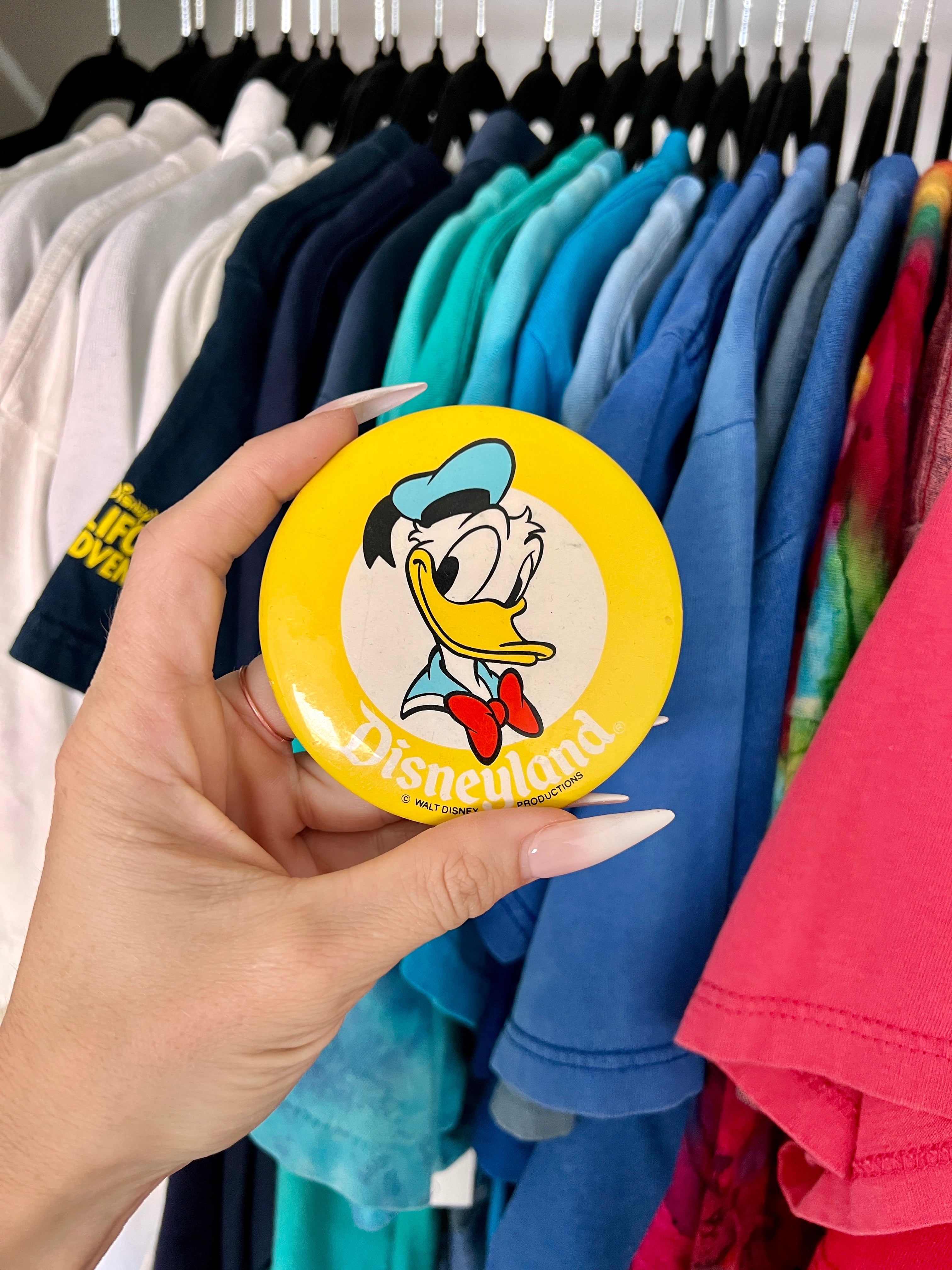Jumbo Yellow Disneyland Donald Button
