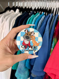 Jumbo Checkered Oliver & Company Button