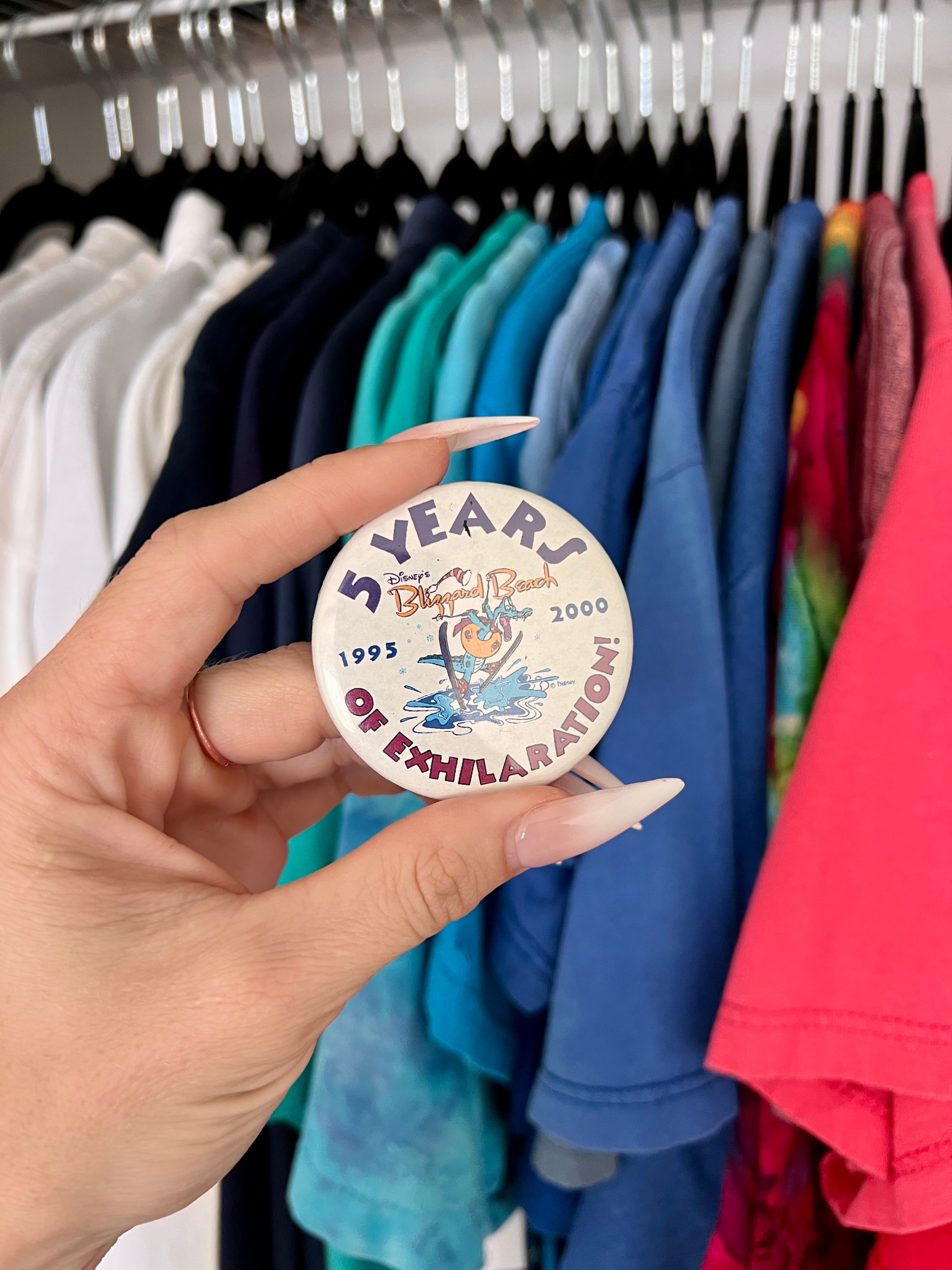 2000 Blizzard Beach 5th Anniversary Button