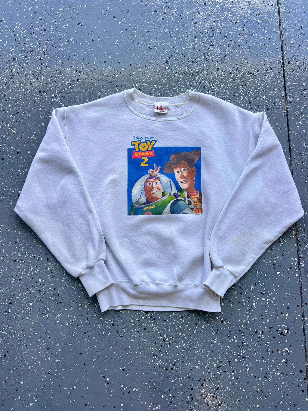 1479 - NWT Navy Embossed Mickey WDW Logo Crewneck - S/M