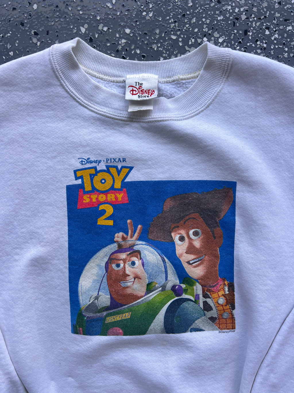 1479 - NWT Navy Embossed Mickey WDW Logo Crewneck - S/M