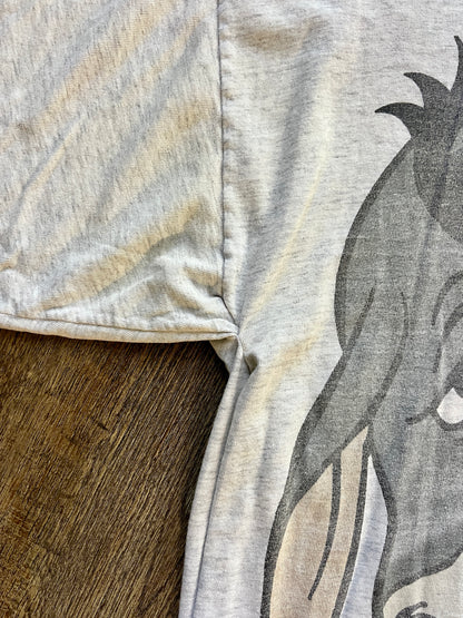 799 -Grey Thrashed Big Eeyore WYM I Am Smiling Tee - XL