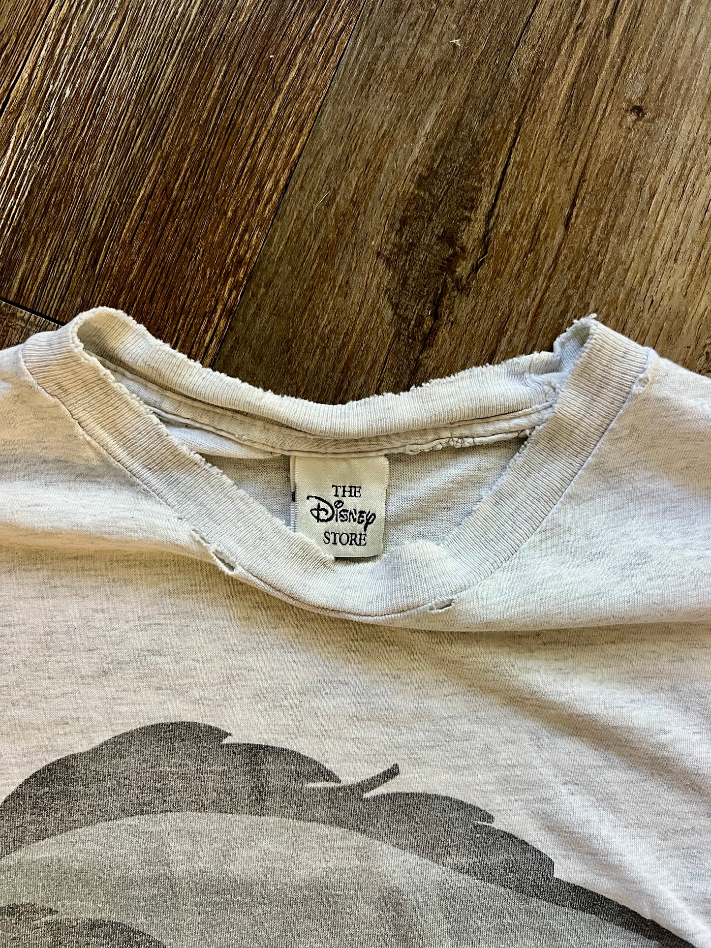 799 -Grey Thrashed Big Eeyore WYM I Am Smiling Tee - XL