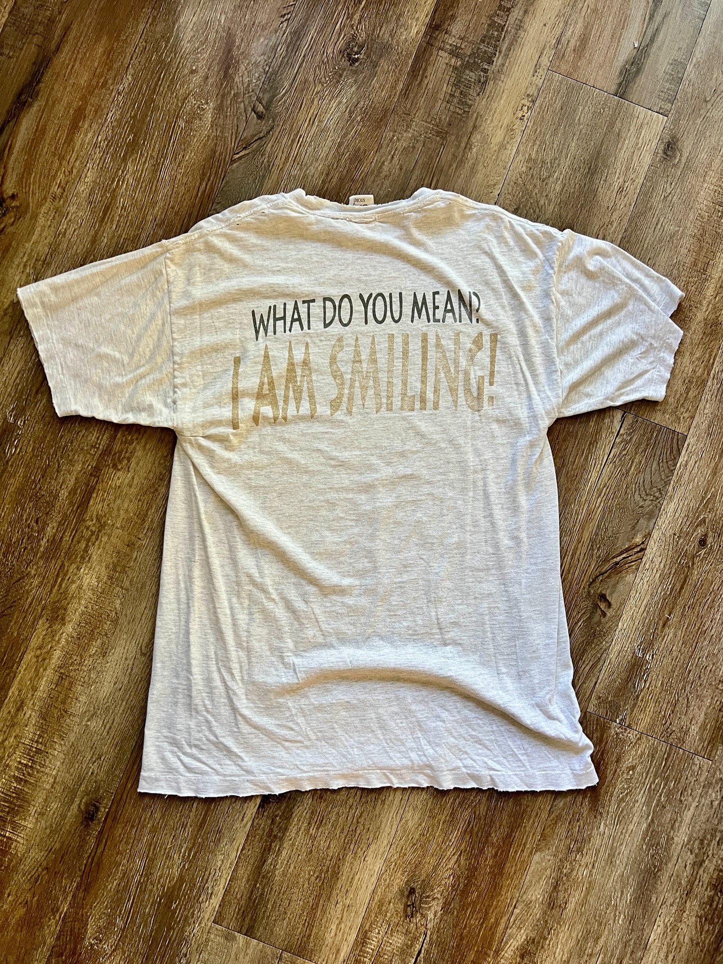 799 -Grey Thrashed Big Eeyore WYM I Am Smiling Tee - XL