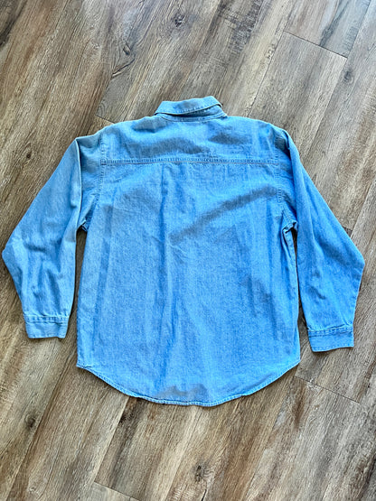 771 -Denim Street Mickey & Minnie Button Up - XL