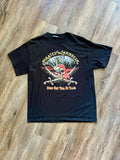781 -Black Pirates of Caribbean Dead Men Tell No Tales Tee - L