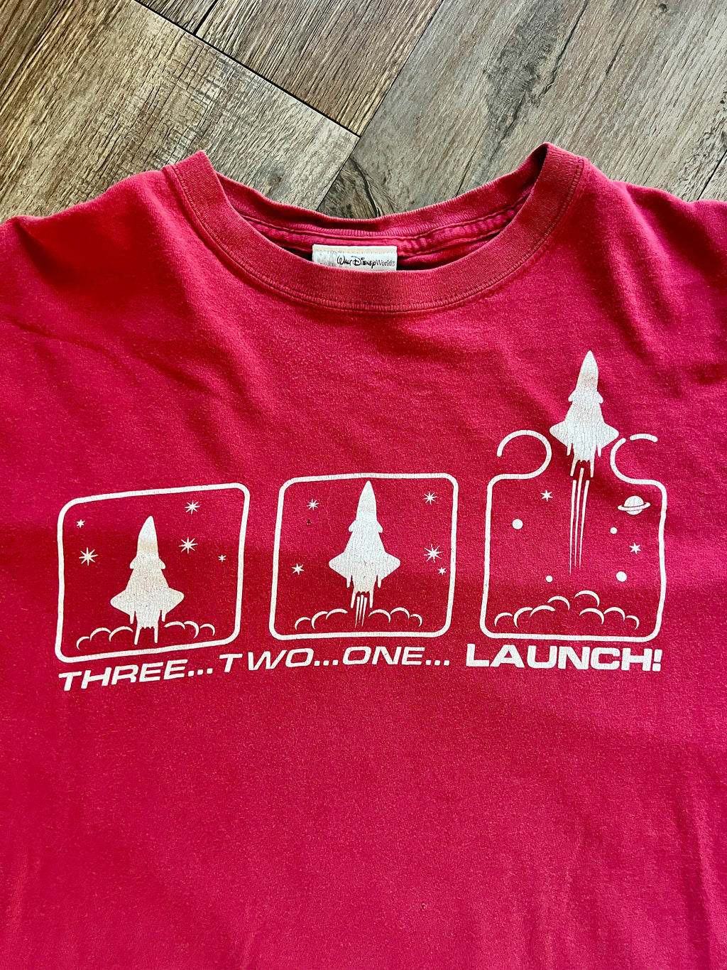 810 -Red Mission Space Launch Box Tee - XL