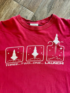 810 -Red Mission Space Launch Box Tee - XL