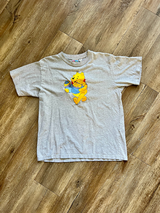 797 -Grey Embroidered WTP Walking With Honey Pots Tee - XL