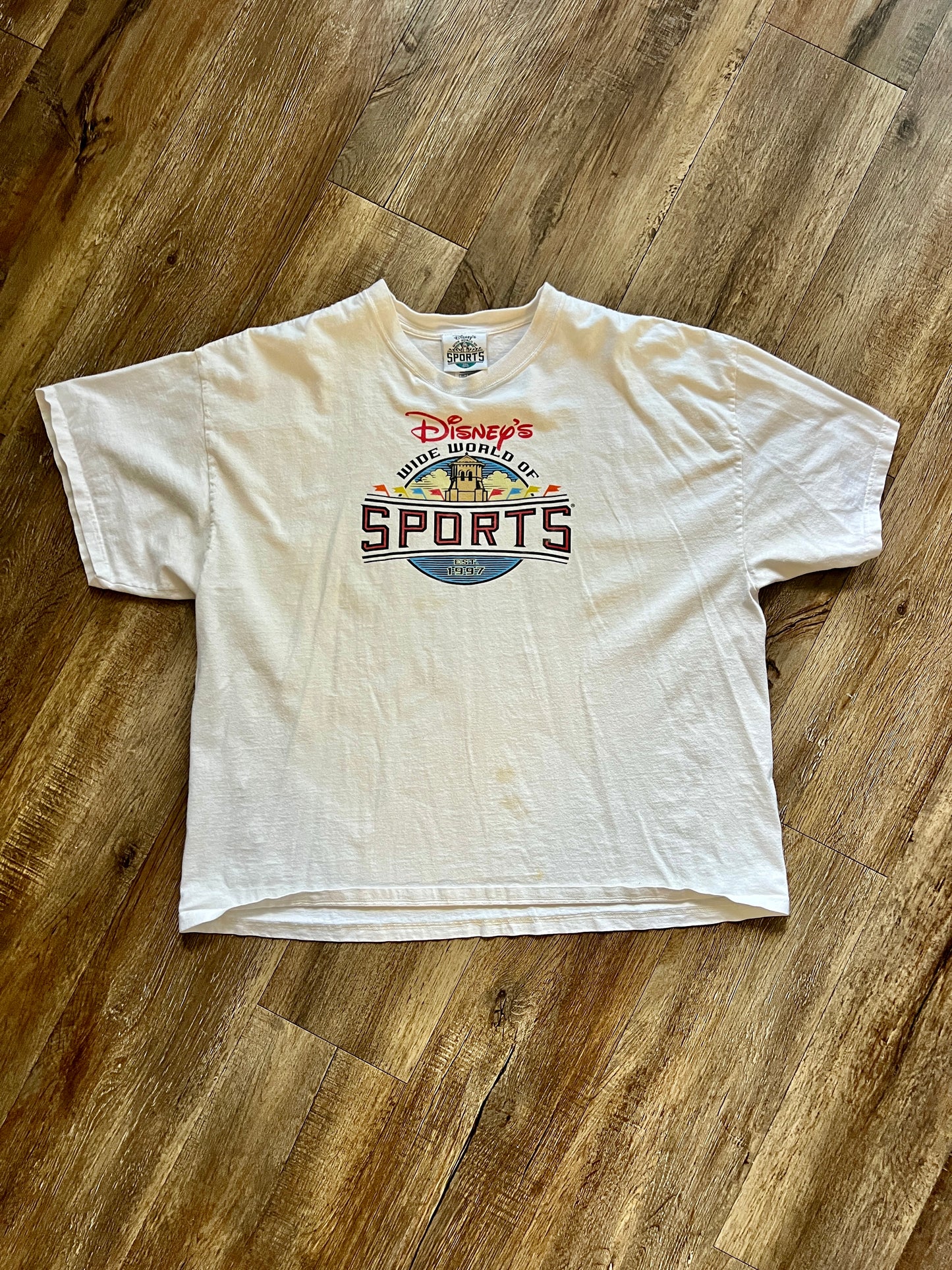 790 -White ESPN Wide World of Sports Tee - 2X