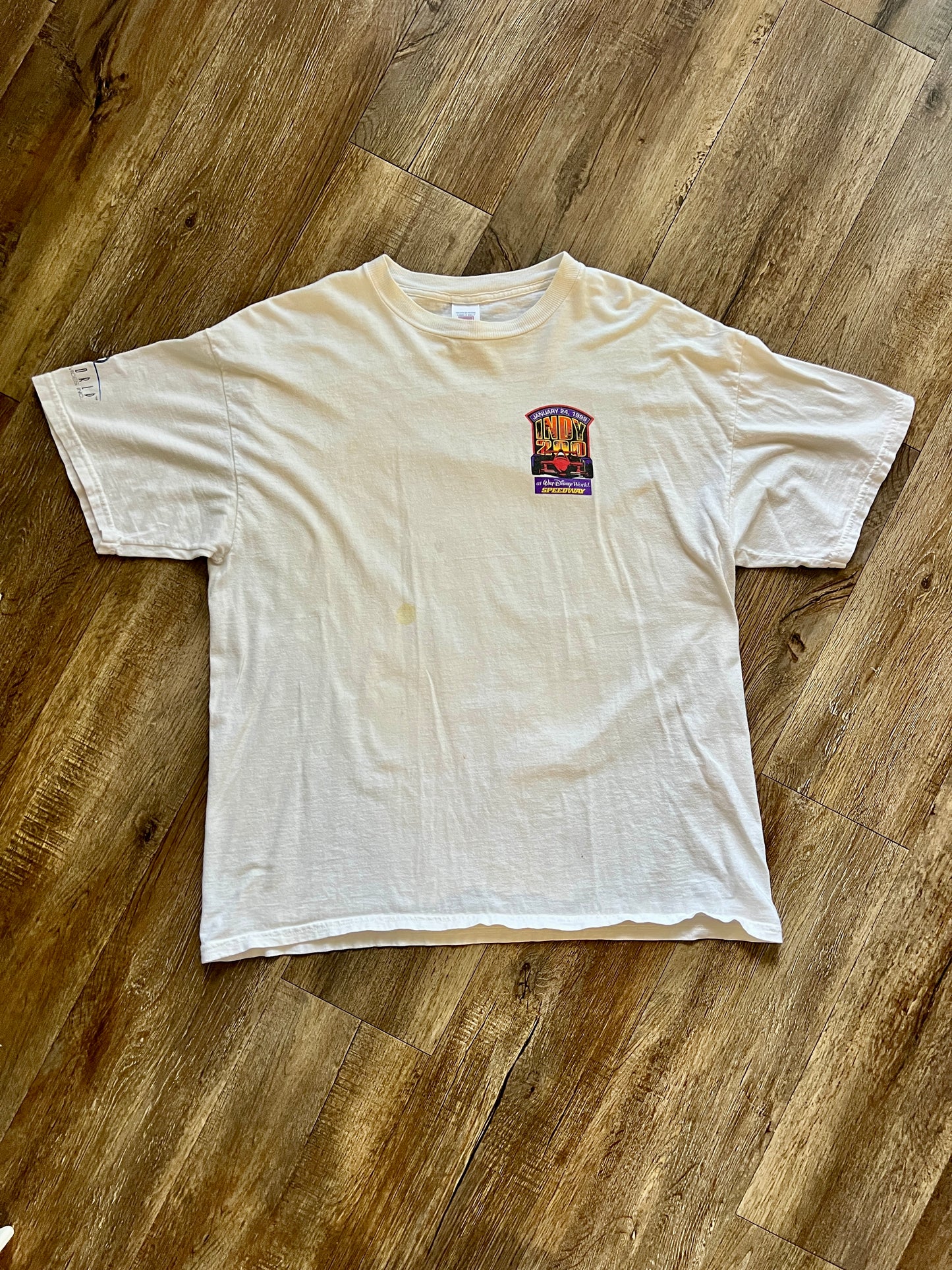 793 -White White WDW Indy Speedway 1999 Tee - 2X