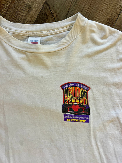 793 -White White WDW Indy Speedway 1999 Tee - 2X