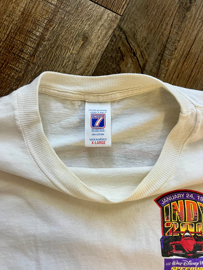 793 -White White WDW Indy Speedway 1999 Tee - 2X