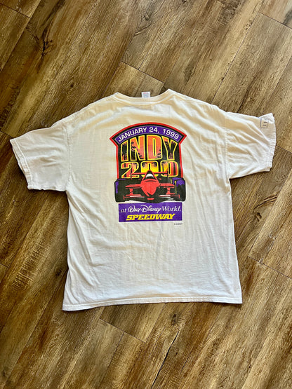 793 -White White WDW Indy Speedway 1999 Tee - 2X
