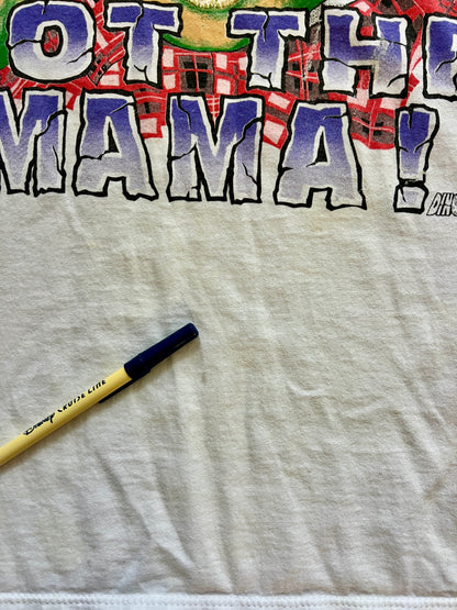 787 -White Not The Mama Dinosaurs Tee - L