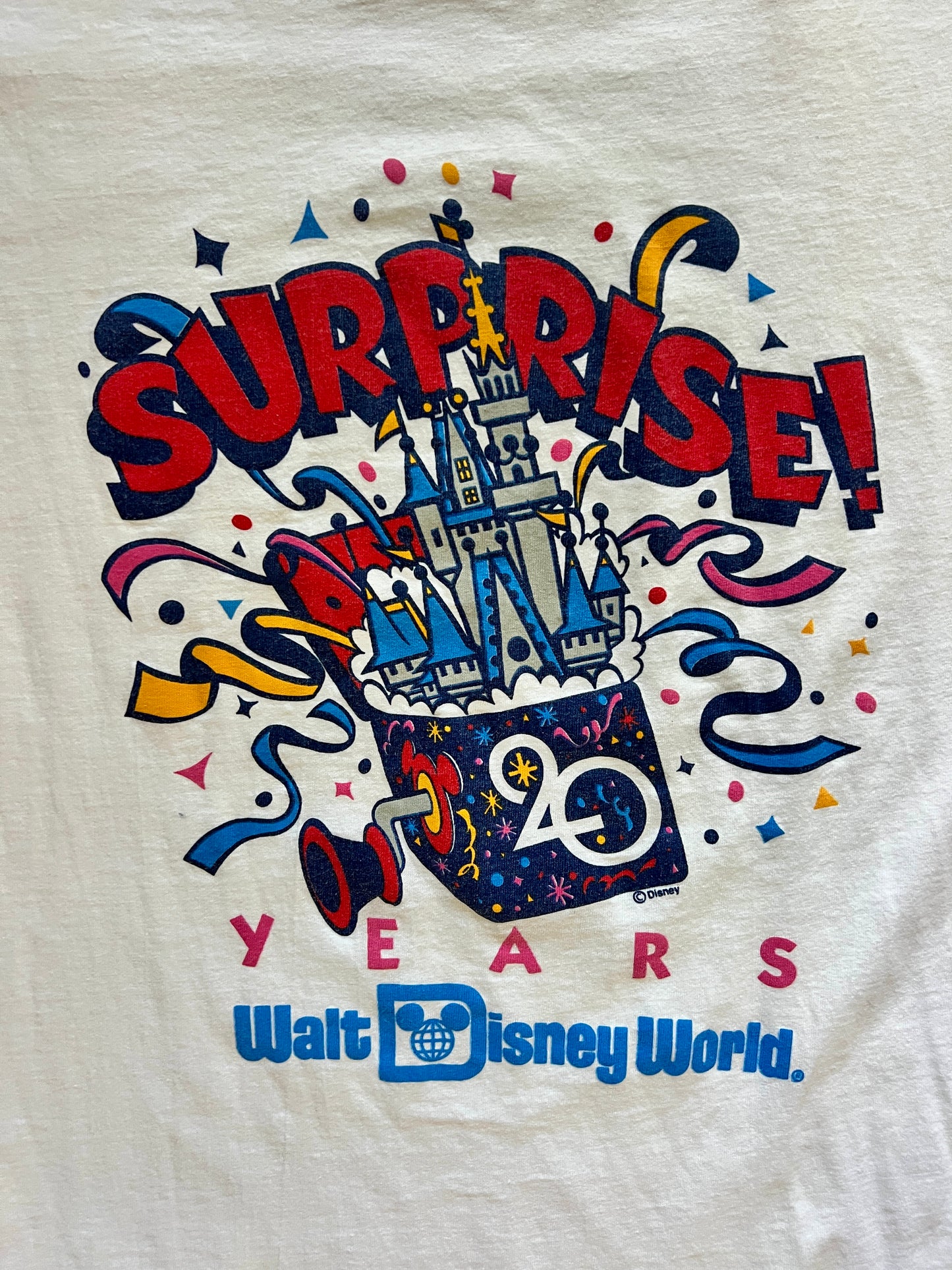 822 -White Surprise! 20 Years of WDW - XL