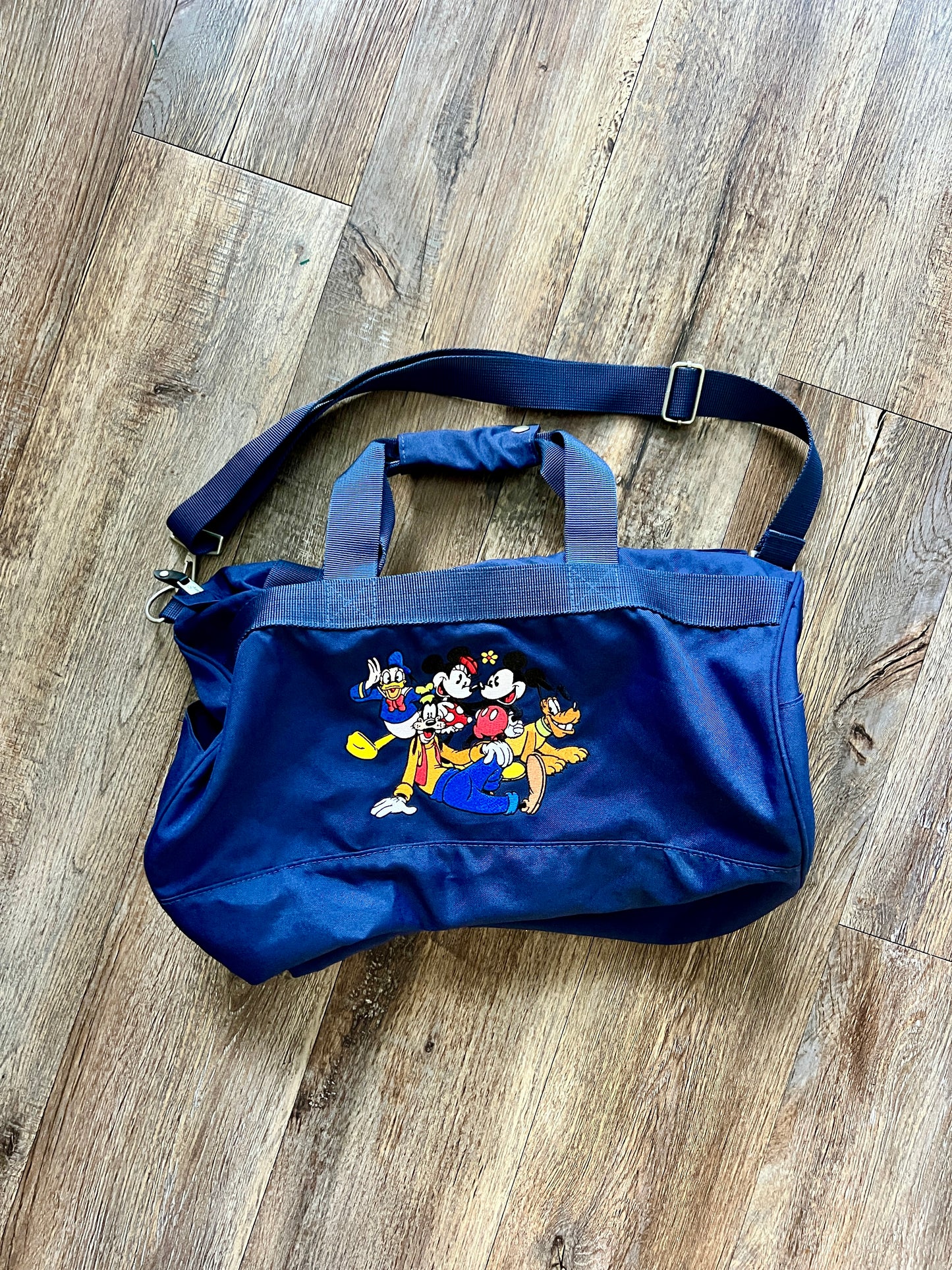824 - Disney Store Blue Character Duffel Bag
