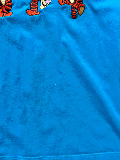 205 -Teal Tigger Embroidered Cartwheel Tee - M