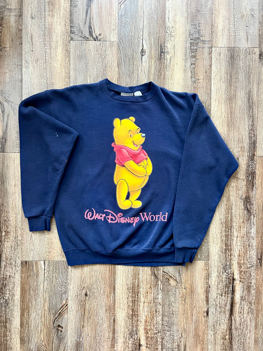 210 -Navy WTP Tummy WDW Logo Crewneck - XL