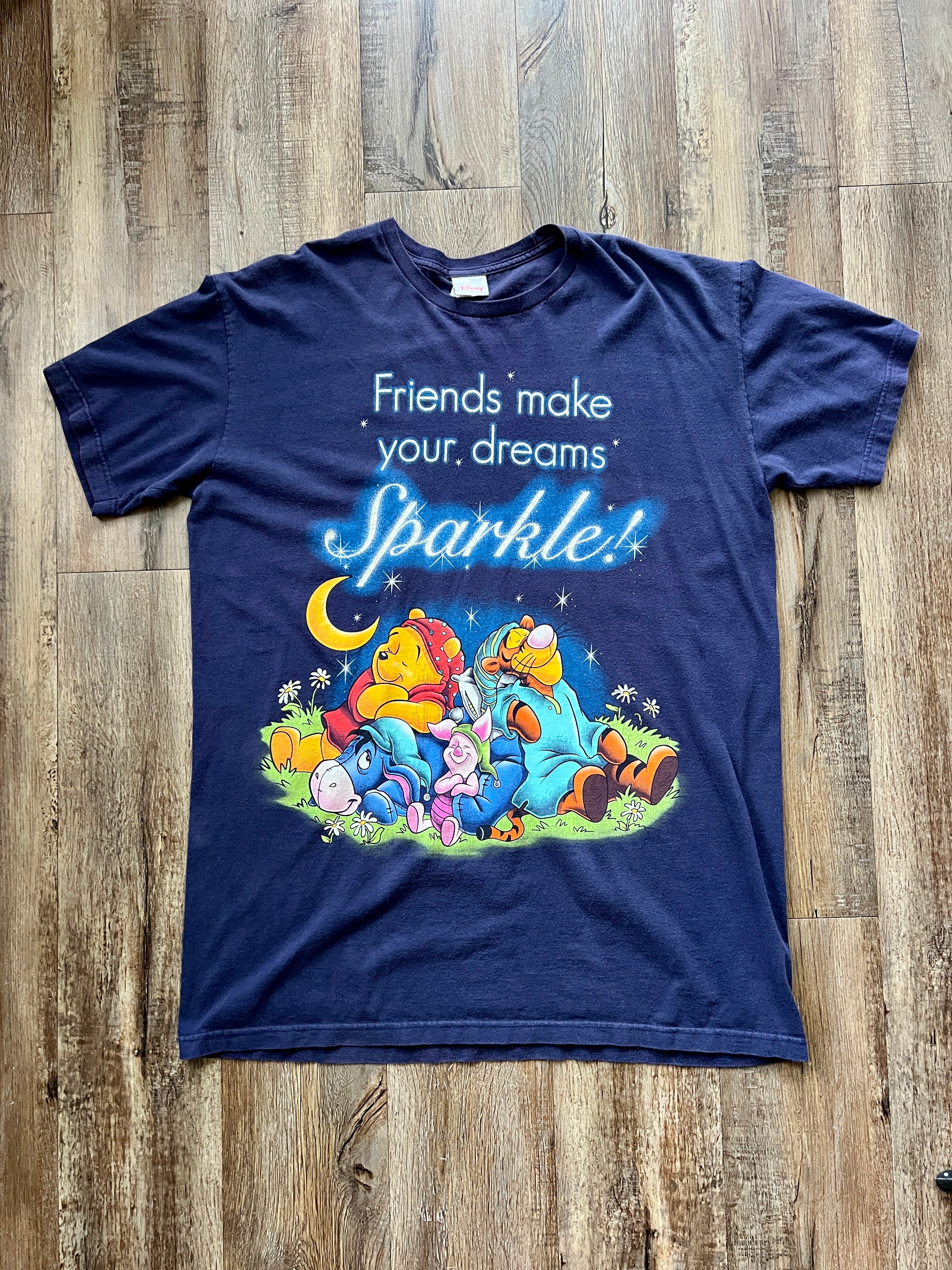 212 -Navy WTP & Tigger Friends Make Your Dreams Sparkle Sleep Shirt - OSFA