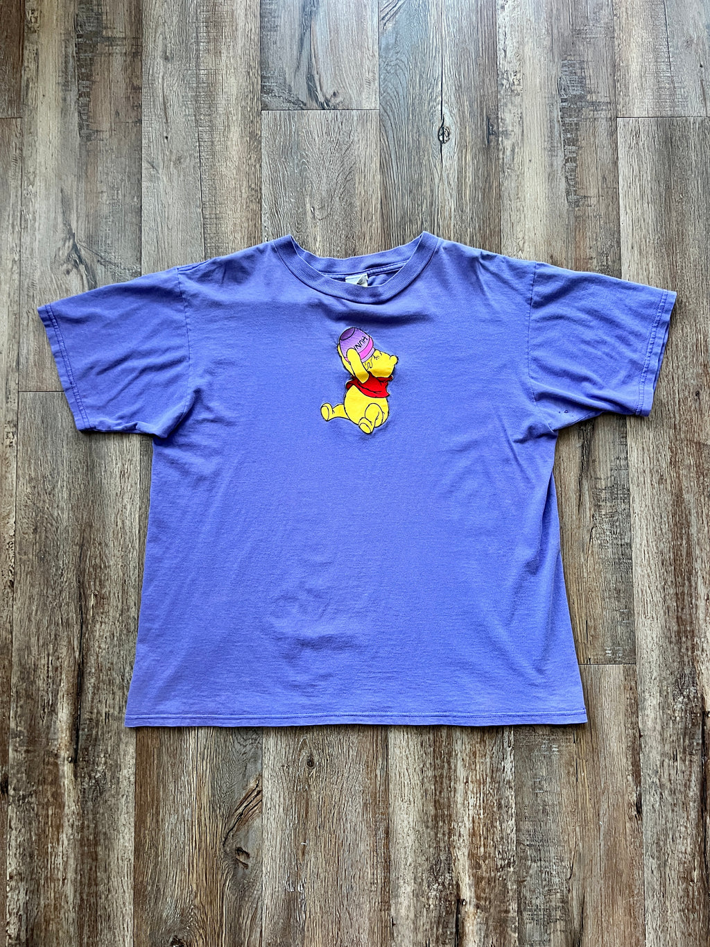 226 -Purple WTP Eating Honey Applique Tee - XL