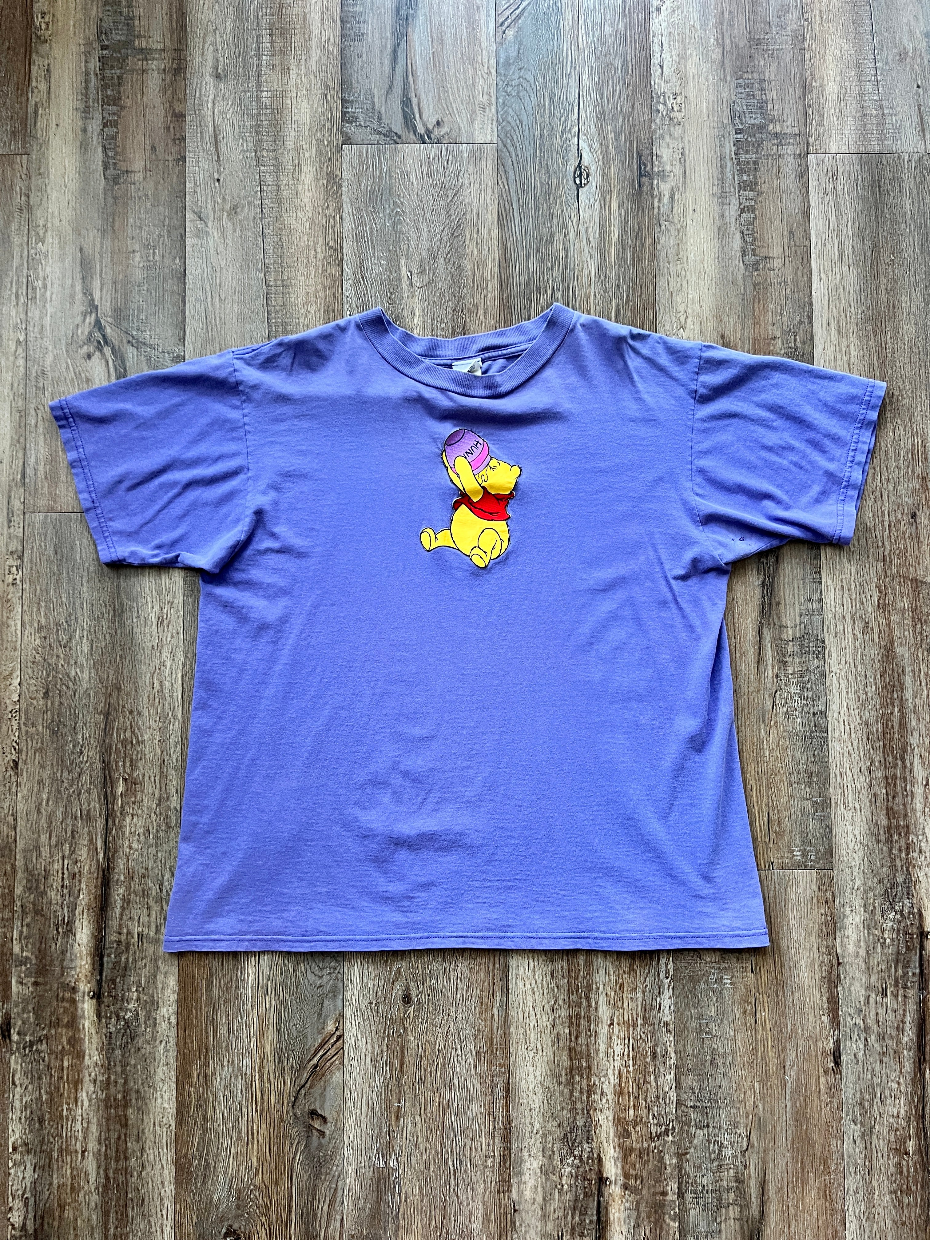 226 -Purple WTP Eating Honey Applique Tee - XL