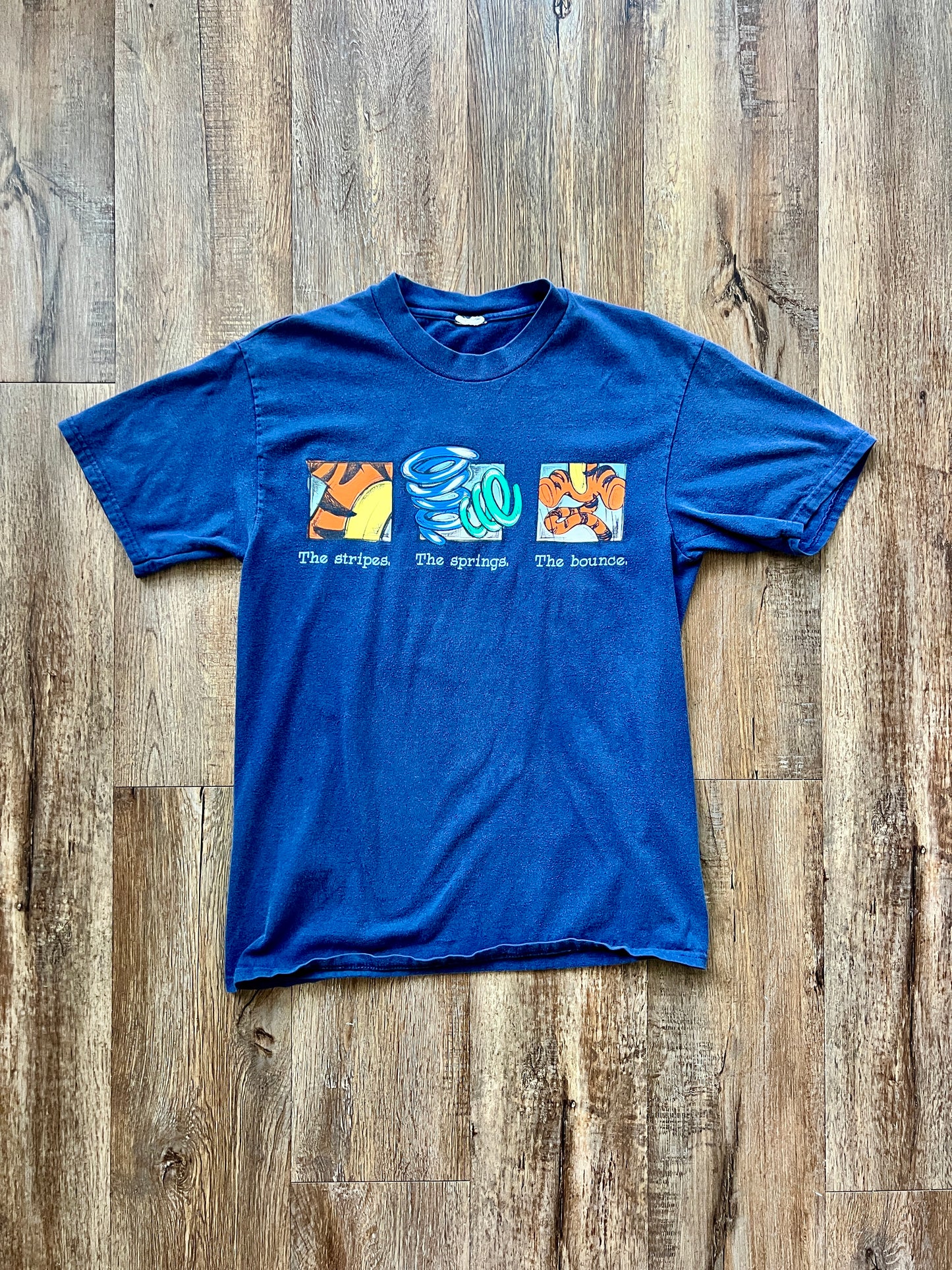 228 -Blue Tigger The Stripes The Springs The Bounce Tee - M