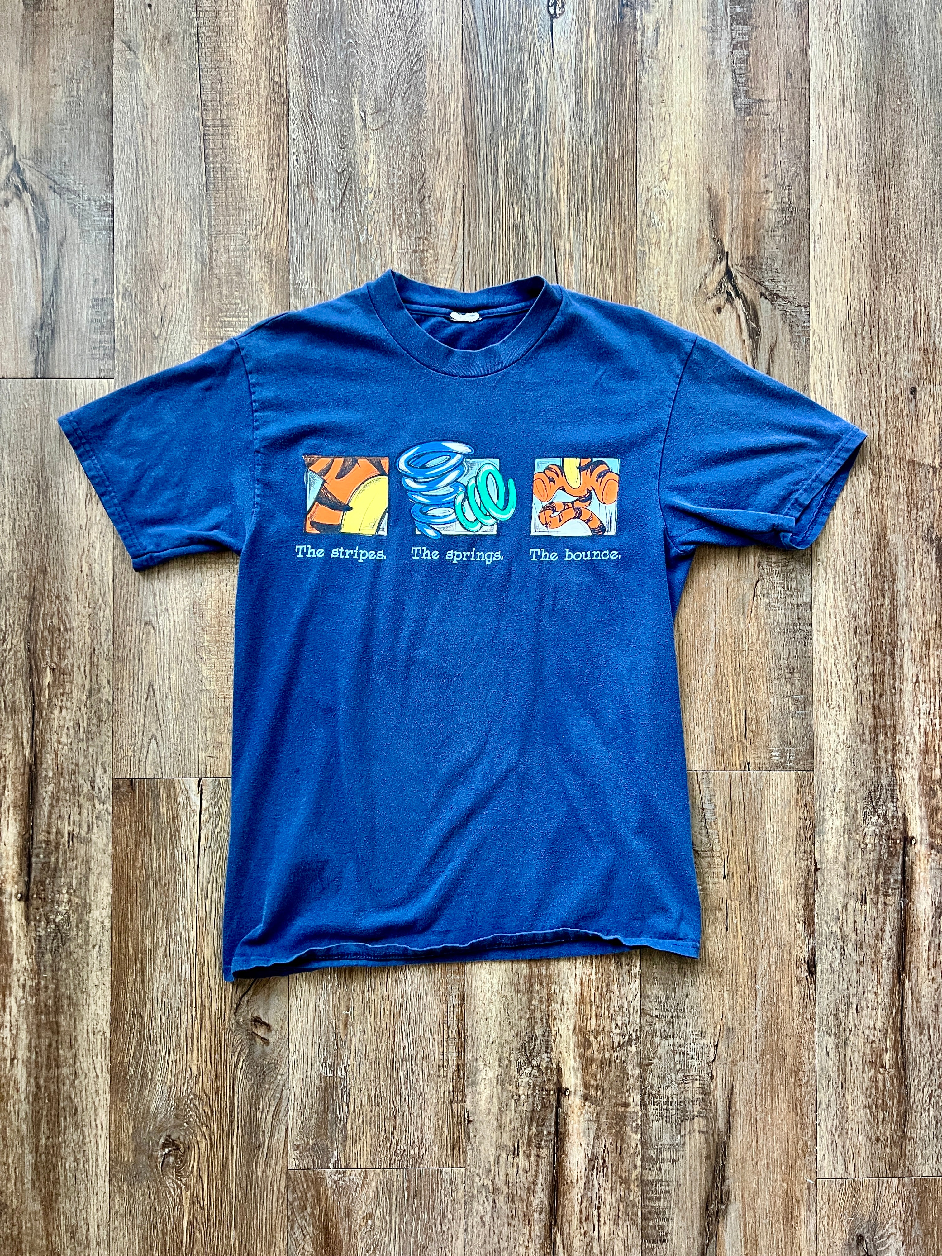 228 -Blue Tigger The Stripes The Springs The Bounce Tee - M