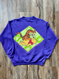 221 -Purple WTP & Tigger Green Teapot Crewneck - L