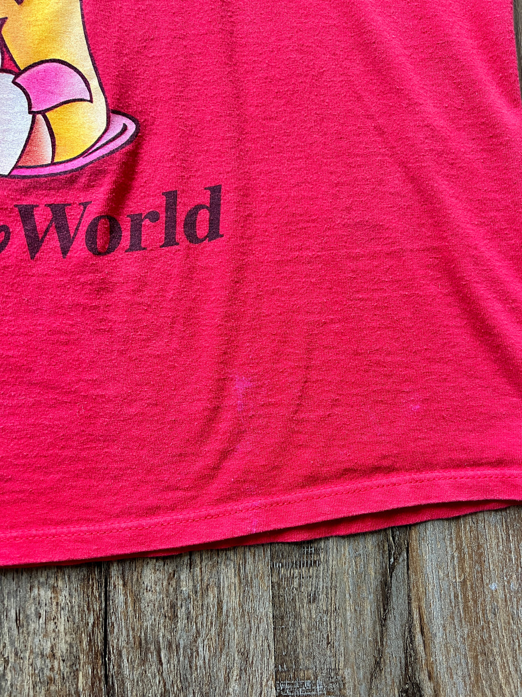 197 -Red WTP PJs Piglet Slippers WDW Logo Sleep Shirt - OSFA