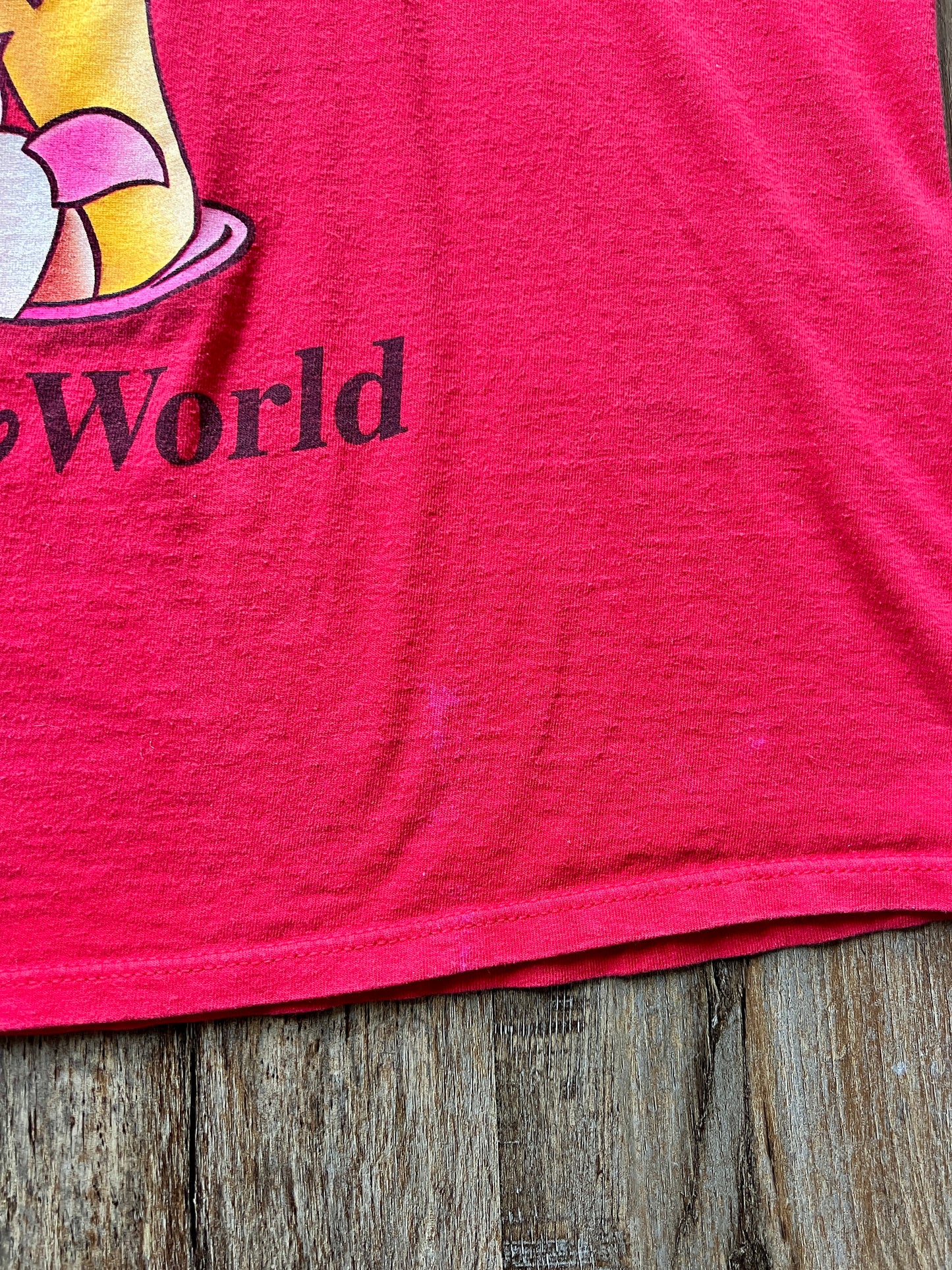 197 -Red WTP PJs Piglet Slippers WDW Logo Sleep Shirt - OSFA