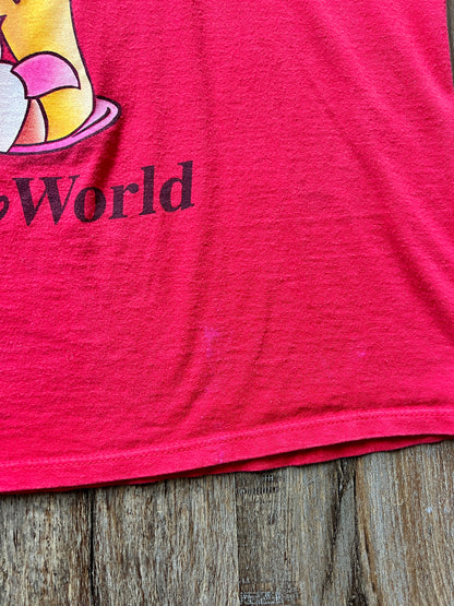 197 -Red WTP PJs Piglet Slippers WDW Logo Sleep Shirt - OSFA
