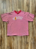 191 -Grey & Red Striped Oh Bother WTP Tee - XL