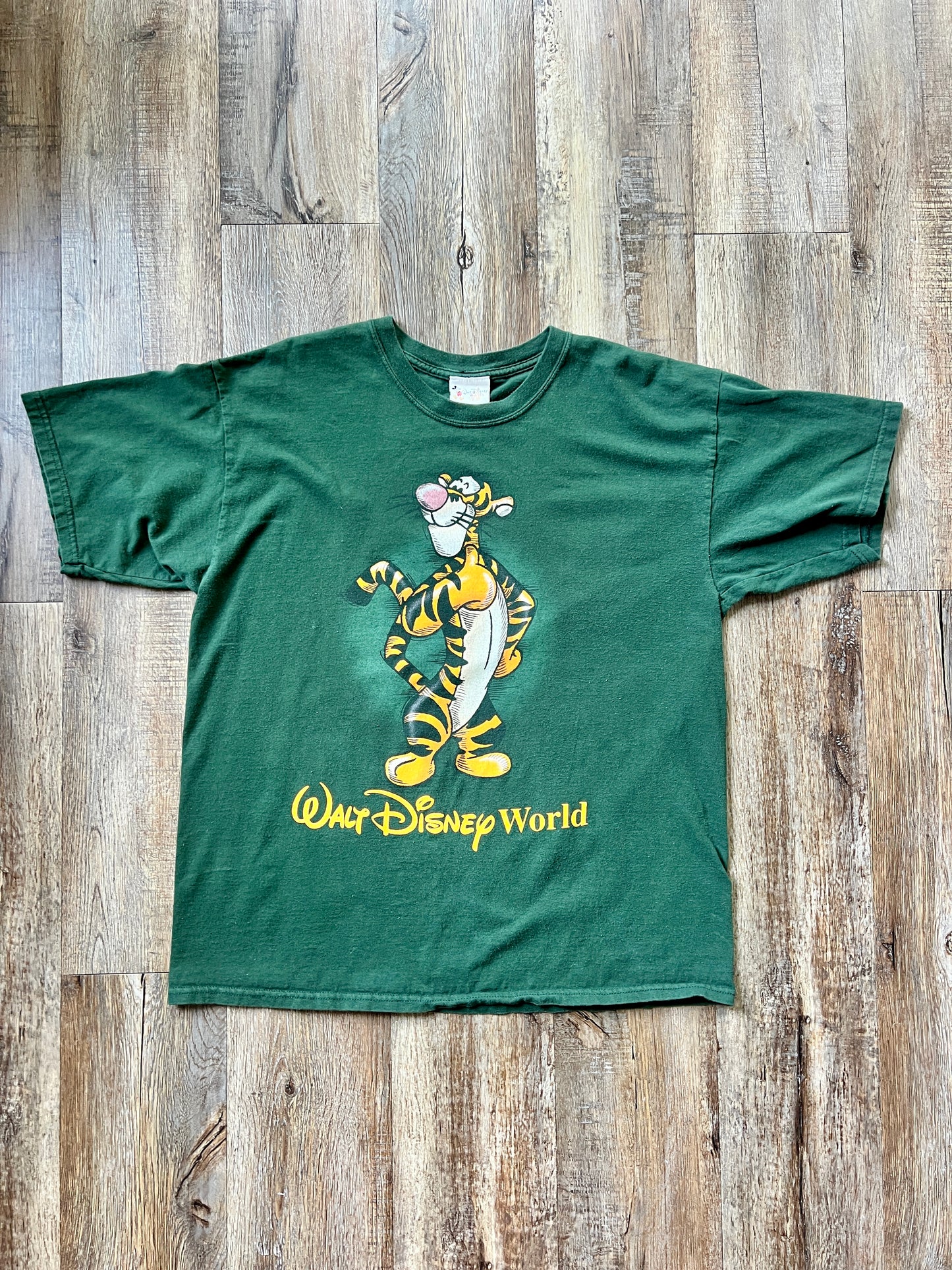 203 -Forest Green Sketch Tigger WDW Logo Tee - XL