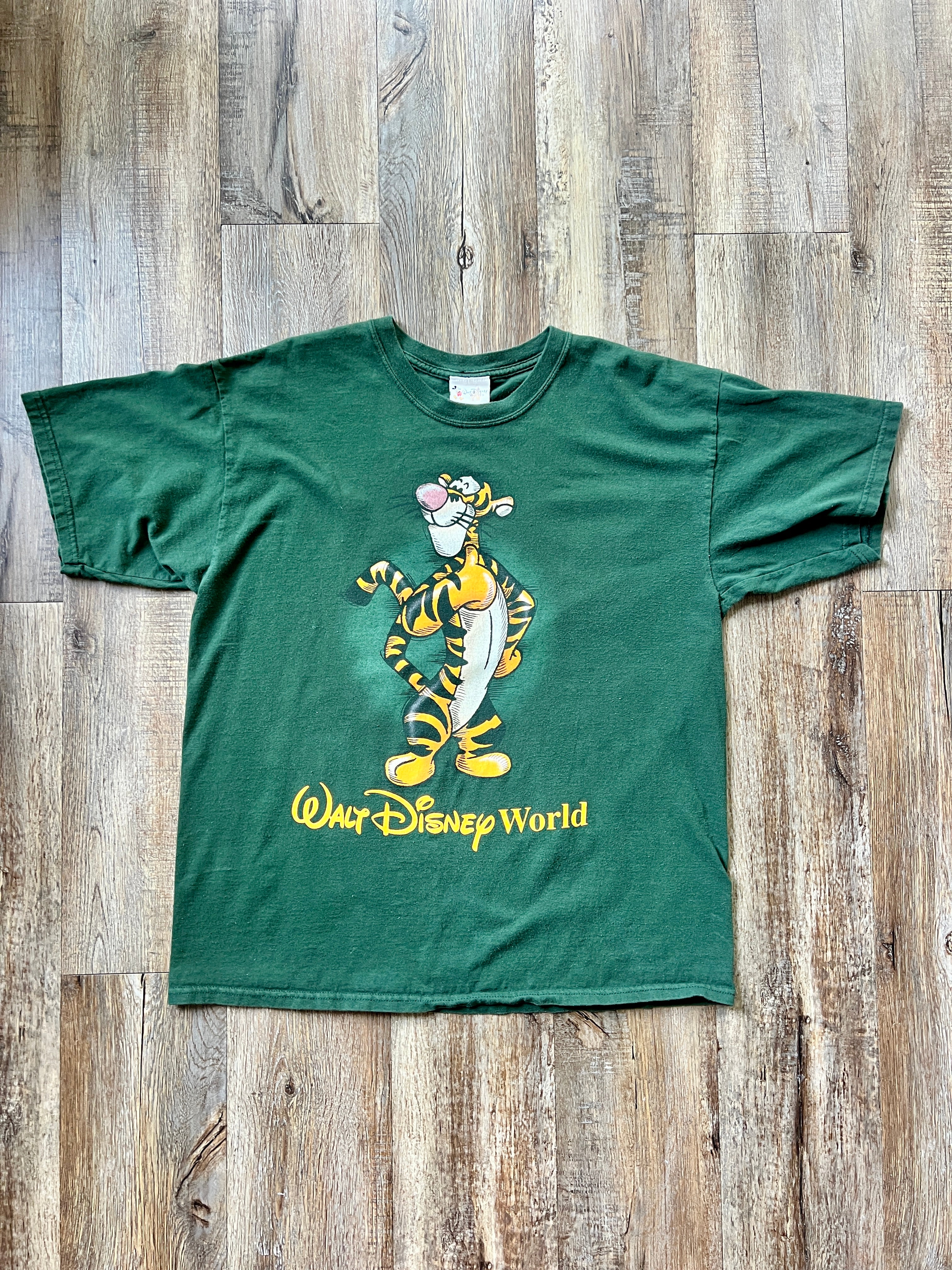 203 -Forest Green Sketch Tigger WDW Logo Tee - XL