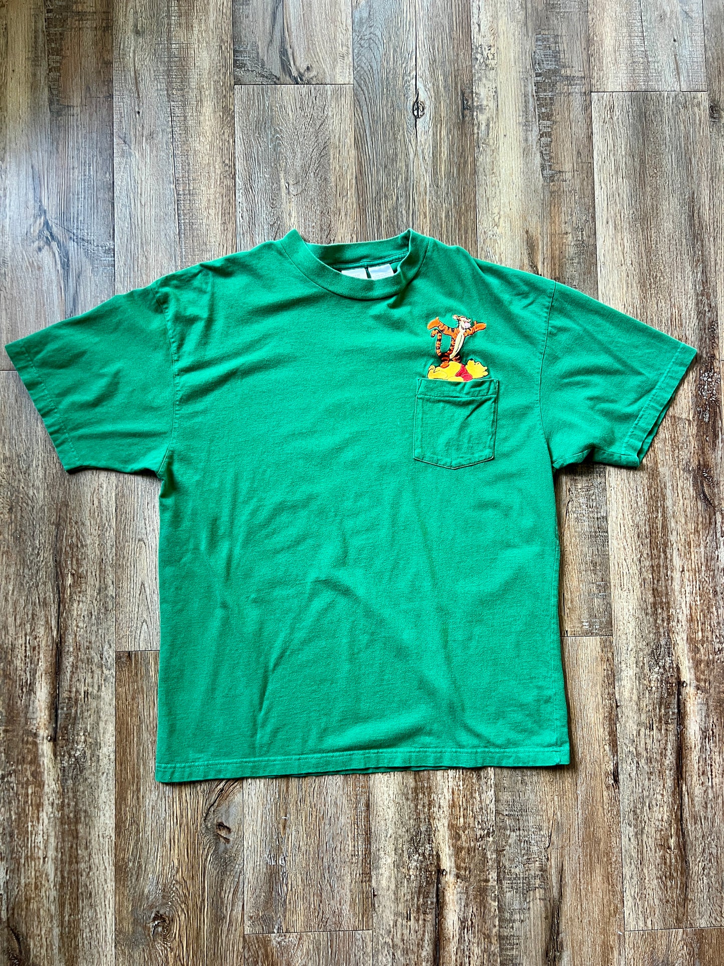 200 -Forest Green WTP & Tigger Embroidered Pocket Tee - XL