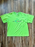 199 - Lime Green WTP Rainbow WDW Logo Tee - L